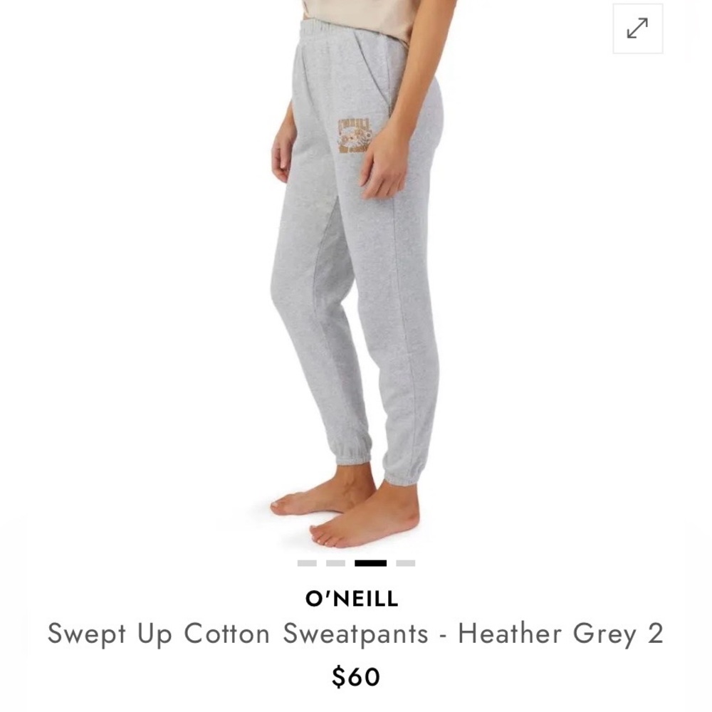 🆕 Women’s O’Neill Swept Up Cotton Sweatpants - Heather Grey. XL.NWT